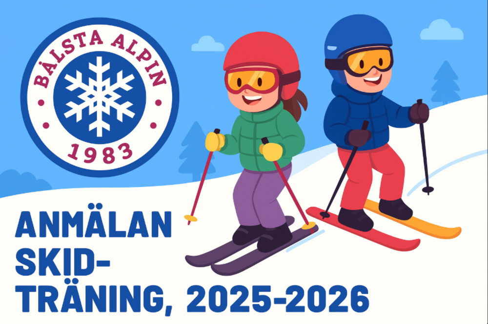 Anmälan skidträning